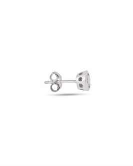 White Gold Earring Solitare El...