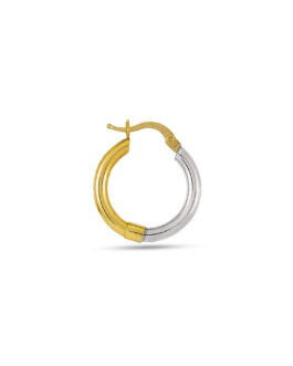 2 Colors Circle Gold Earring M...