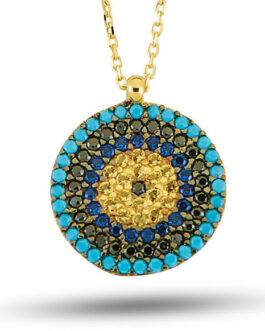 Evil Eye Bead Gold Necklace | ...