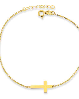 Cros Chain Gold Bracelet | LD0...