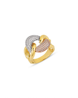 Chain shape Gold Ring | LD066E